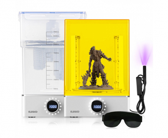 Фото 14 - Полимеризационная камера (УФ-камера) и Мойка Elegoo Mercury XS