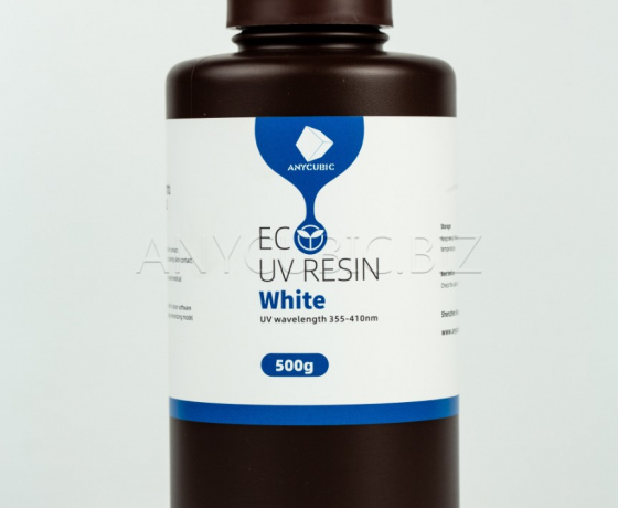 Фото 2 - Фотополимерная смола Anycubic Eco White (Белый) 0,5 кг
