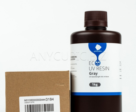 Фото 3 - Серая Эко Фотополимерная смола | Anycubic Eco Grey 1кг