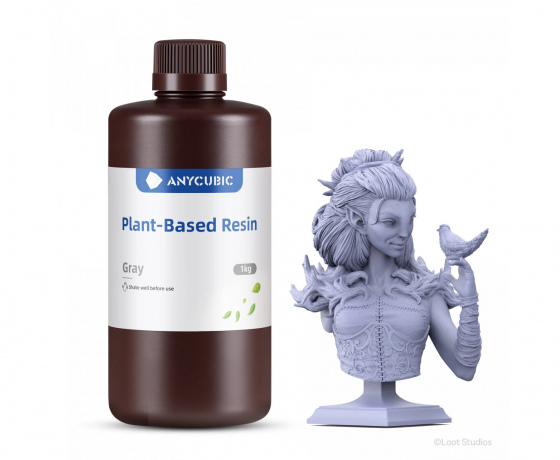 Фото 5 - Серая Эко Фотополимерная смола | Anycubic Eco Grey 1кг