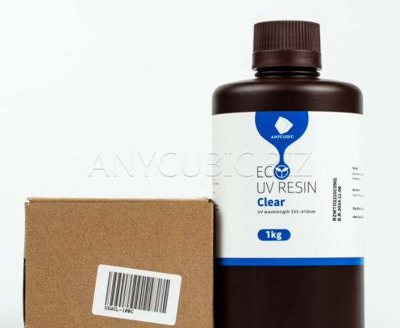 Фото 3 - Прозрачная Эко Растительная Фотополимерная смола | Anycubic Eco Clear 1кг