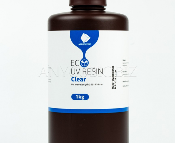 Фото 2 - Прозрачная Эко Растительная Фотополимерная смола | Anycubic Eco Clear 1кг