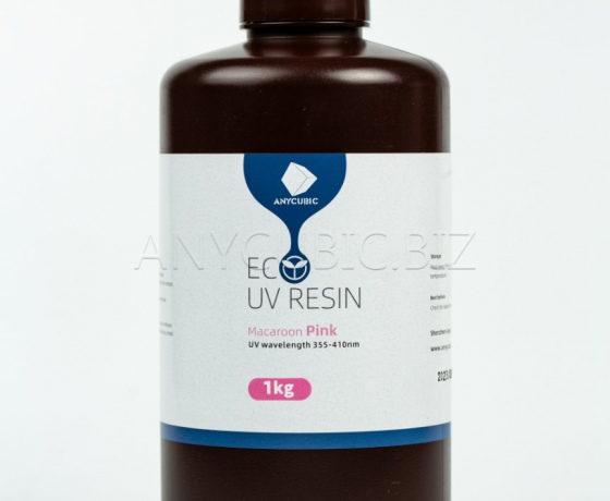 Фото 2 - Фотополимерная смола Anycubic ECO Macaroon Pink (Розовый) 1КГ