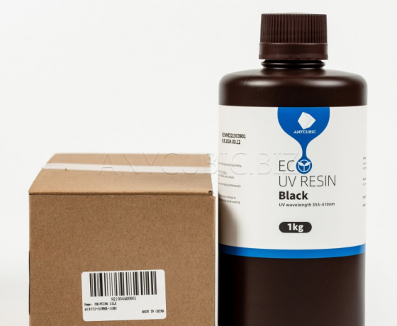 Фото 3 - Черная Эко Растительная Фотополимерная смола Anycubic Eco Black 1 кг