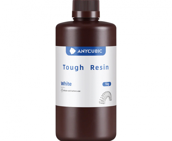 Фото 5 - БЕЛАЯ Гибкая фотополимерная смола Anycubic Flexible Tough Resin WHITE 1КГ