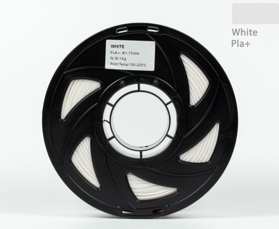 Фото 3 - Білий PLA Plus (ПЛА плюс) пластик філамент для 3D принтера 1кг, 1.75мм, 330м Filament