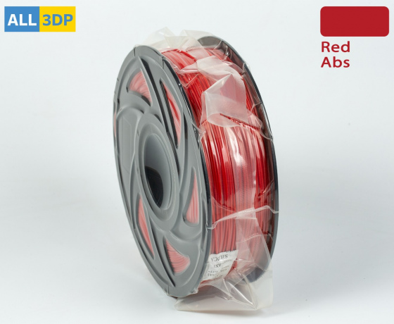Фото 2 - Червоний ABS філамент (пластик) для 3D принтера 1кг, 1.75мм, 330м Tronxy