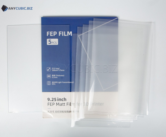 Фото 6 - Тефлоновая FEP Матовая плёнка для Photon M3 Plus 5 шт 260×175 mm