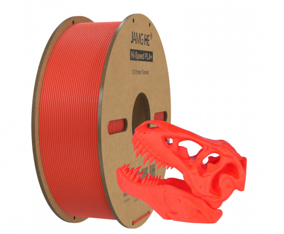 Фото 2 - Червона Високошвидкісна нитка філамент PLA+ JAMGHE 1 кг 1,75 мм HS-PLA