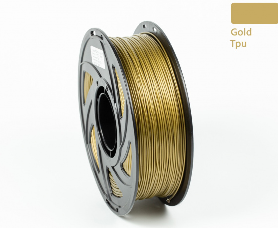 Фото 4 - TPU Filament (пластик) для 3D принтера Золотой 1кг, 1.75мм