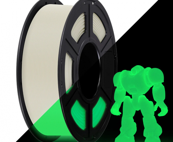 Фото 2 - PLA пластиковый Фосфоресцентный Темно-зеленый 1.75мм | PLA Luminous Glow In The Dark Green Anycubic