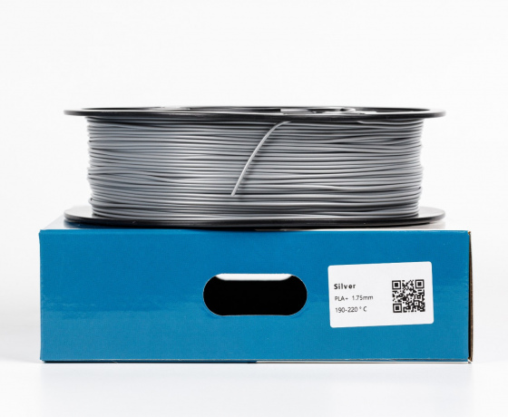 Фото 2 - Срібло пла плюс пластик для 3D принтера ✪1кг✪1.75мм
