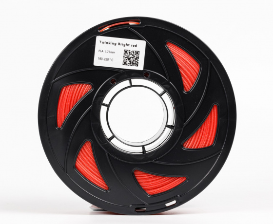 Фото 3 - Яскраво-Червоний Twinking PLA пластик 1кг | 1.75мм | 330м