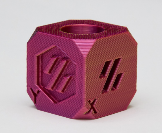 Фото 9 - Червоний Золотий Пурпурний Шовковий Пла Пластик | PLA SILK Red Gold Purple 1кг | 1.75мм | 330м