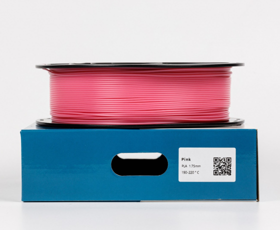 Фото 2 - Рожевий PLA пластик для 3D принтера | Pla Pink 1кг | 1.75мм | 330м