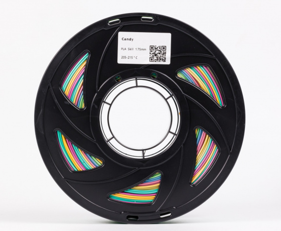 Фото 3 - PLA Шовкова веселка Candy радужна цукерка \ PLA Silk rainbow Candy 1кг | 1.75мм | 330м