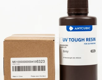 Серая Гибкая фотополимерная смола Anycubic Flexible Tough Resin GREY 0.5КГ