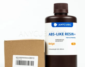 Телесная Светло-бежевая Aбс-образная Фотополимерная смола+ | Anycubic ABS-Like Resin+ Beige 1кг