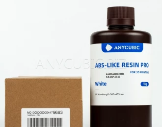 Белая Anycubic ABS-Подобная Смола ПРО фотополимерная смола 1кг | White ABS-Like Resin Pro Anycubic 1kg